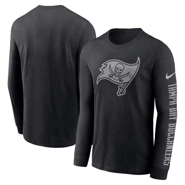 Men's Tampa Bay Buccaneers Black Long Sleeve T-Shirt